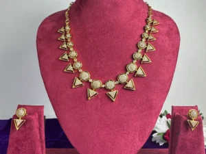geometric statement necklace set